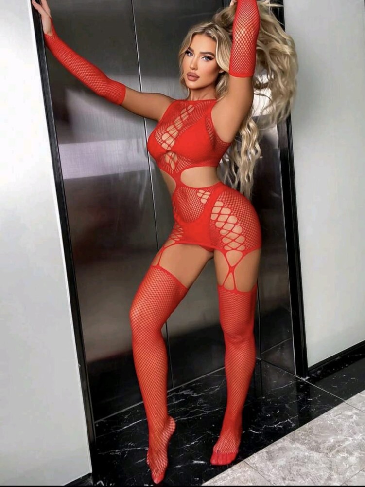 Lingerie Body: Red Passion Mesh - imagen 2