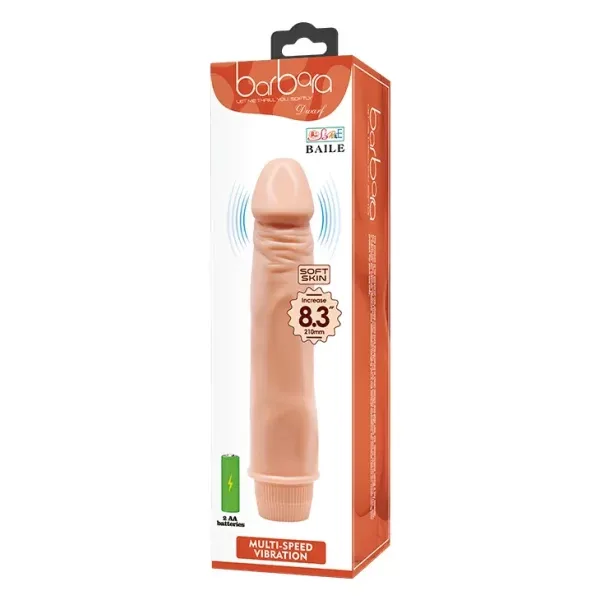 Vibrador Barbara Soft Skin 8.3″