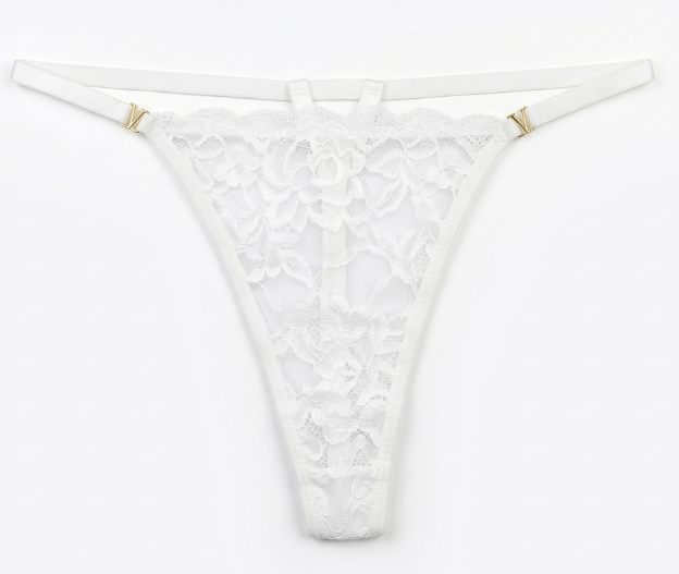 Tanga de Encaje Blanco Standar