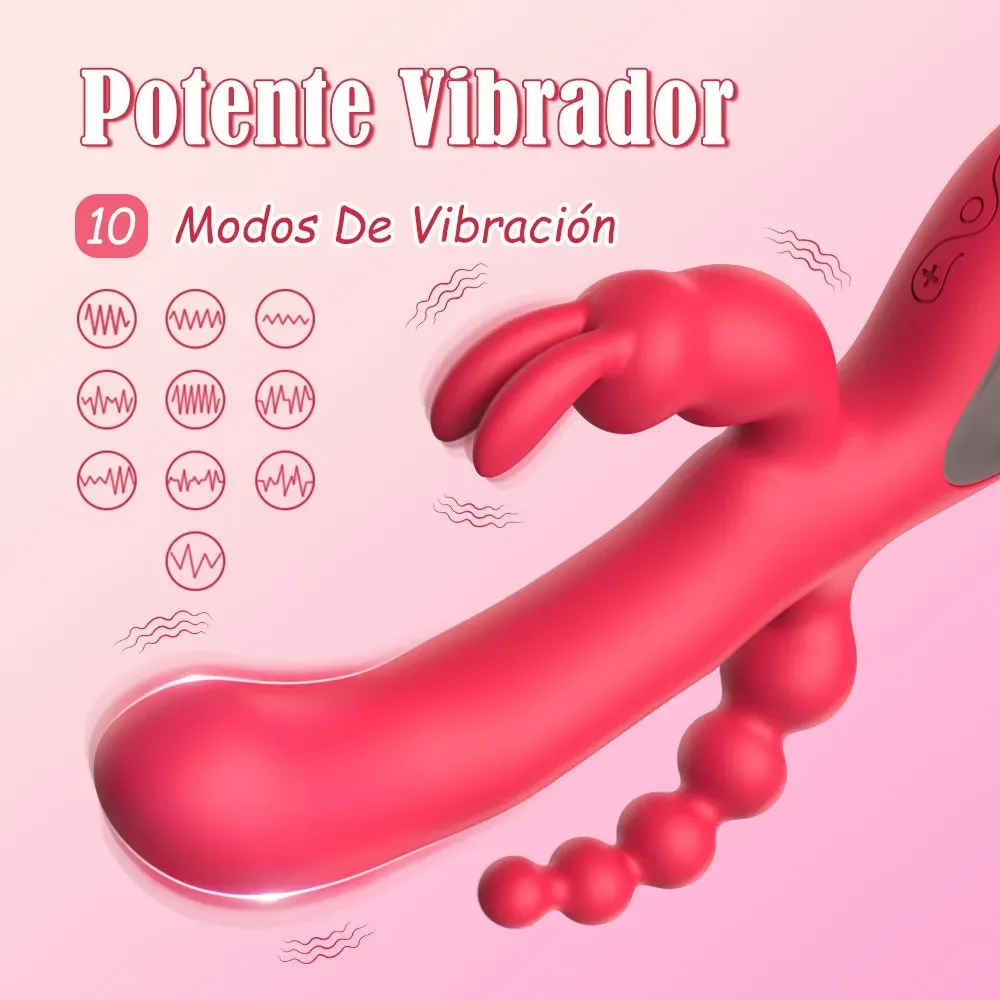 Vibrador Conejo 3 en 1 - imagen 3