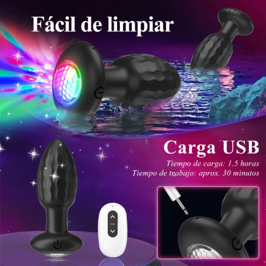Plug Anal Vibrador Control por App - imagen 4