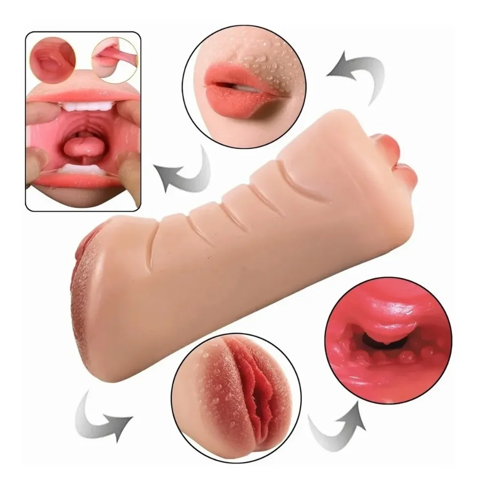 Masturbador Vagina Boca 2 En 1  - imagen 5