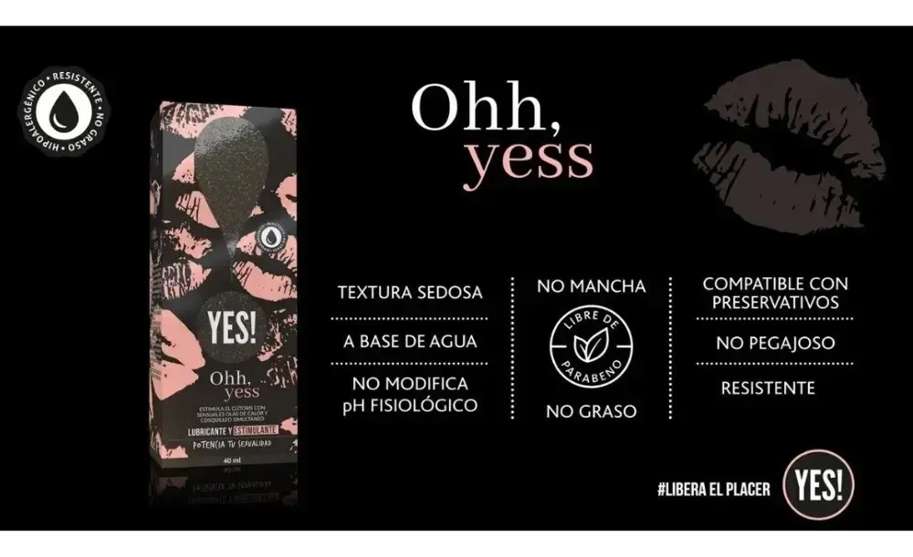 Yes Gel Lubricante 40 Ml. Ohh Yess - imagen 4