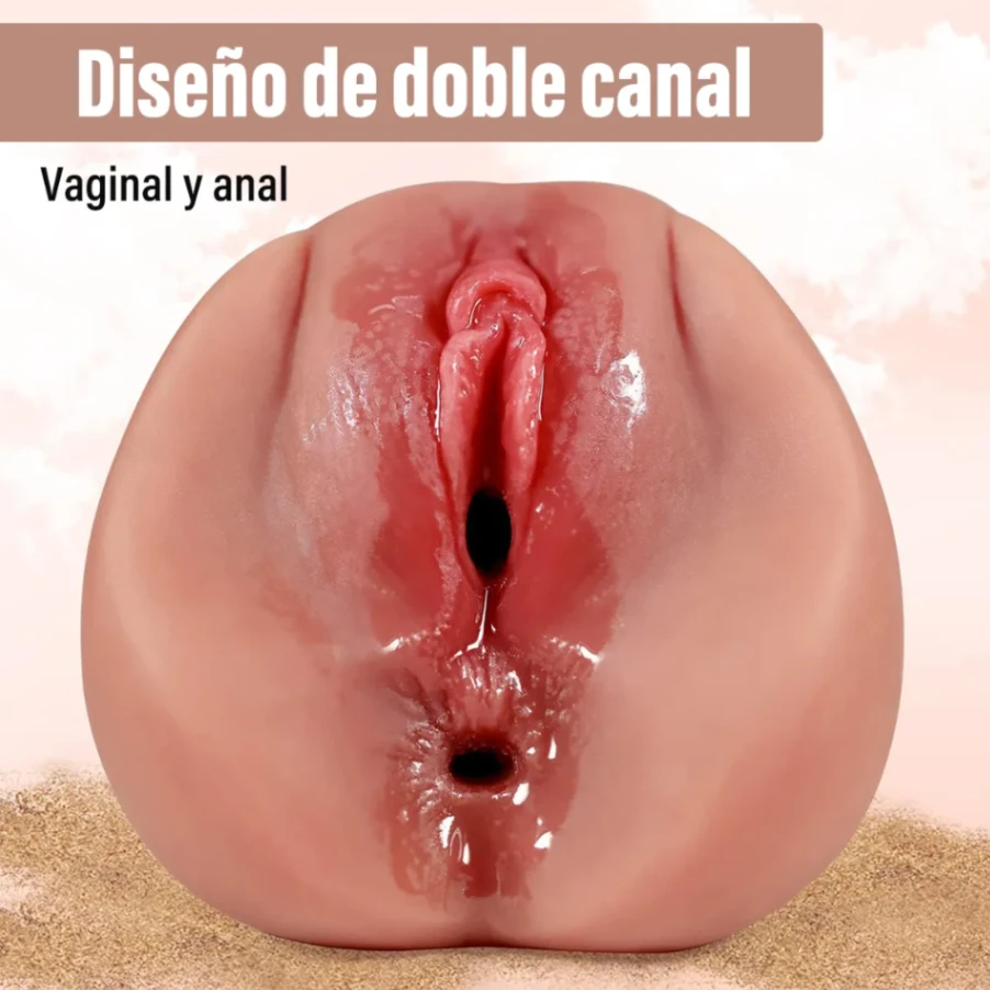 Masturbador Masculino Realista con Vagina de Silicona y Vibración - imagen 5
