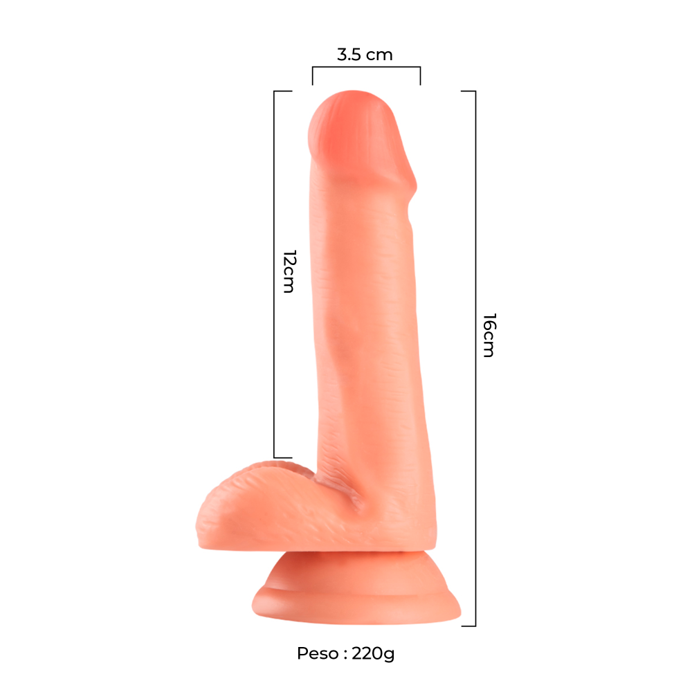 Consolador Realista con Ventosa "Lance’s Cock" 16 cm - imagen 2