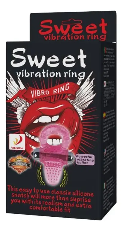 Anillo Peneano Vibrador con Lengüeta Texturizada - imagen 5