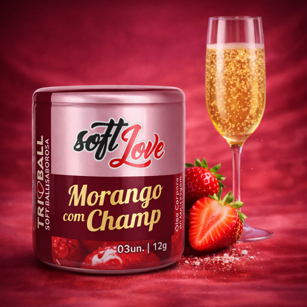 Bolas Lubricantes Aromáticas De Champagne Con Fresas (3 Bolitas) - imagen 2