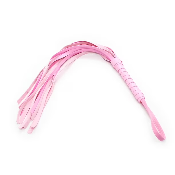 Látigo de Cuero Sintético Rosa
