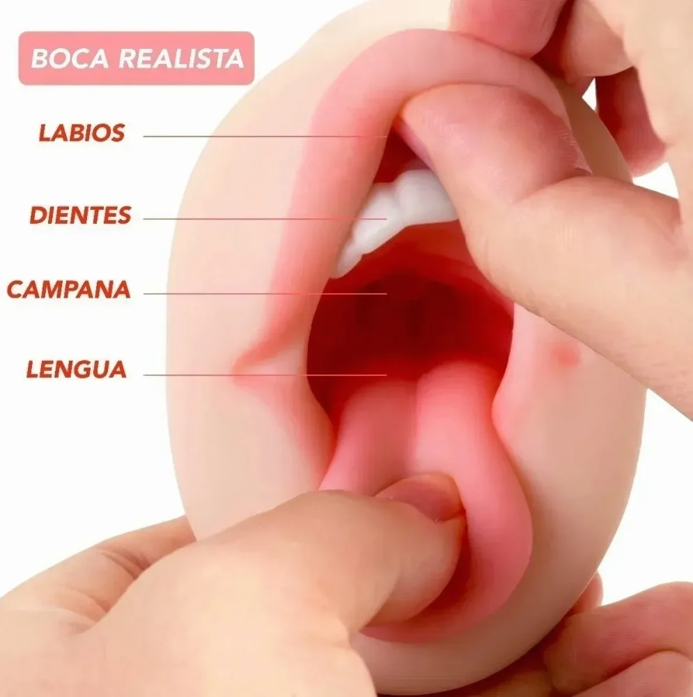 Masturbador Vagina Boca 2 En 1  - imagen 4