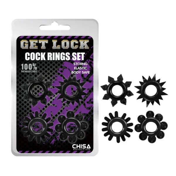Kit 4 anillo para pene GetLock CHISA
