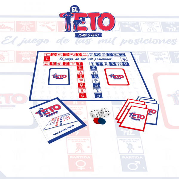 Juego de Mesa Erótico de Salón "El Teto: Toma o Reto" (El Juego de las Mil Posiciones)