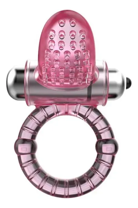 Anillo Peneano Vibrador con Lengüeta Texturizada - imagen 4